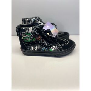 Vans X Disney 100 Year Villains Sk8-Hi Top Zip Shoes Sneakers Size 2.5 Kids
